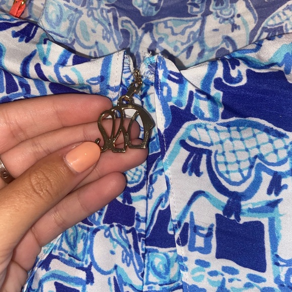 Lilly Pulitzer Celyn Elephant Romper Size 0 - Picture 8 of 8
